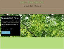 Tablet Screenshot of lunztreeservice.com